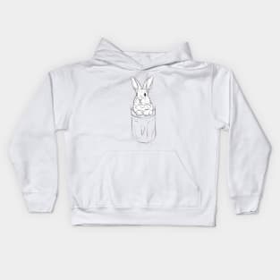 Hase im Beutel Kids Hoodie